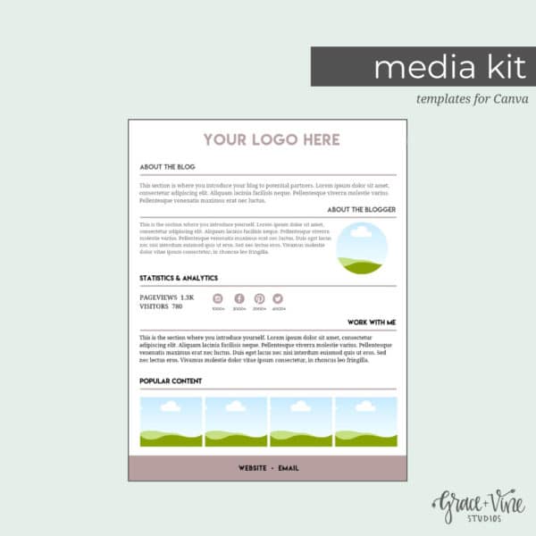 Media Kit Template