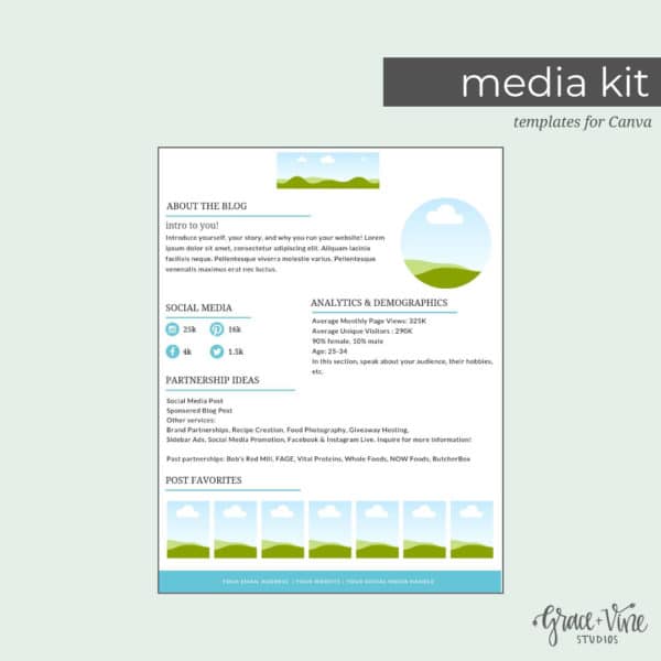 Media Kit Template
