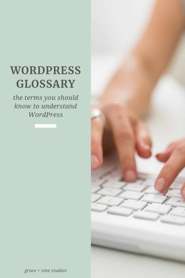 Wordpress Glossary of Terms
