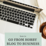 How to go from hobby blog to business by Grace and Vine Studios, Web Designer for Food Bloggers. This blog includes tips for food bloggers and business tips! #foodblogger #tipsforfoodbloggers #blogging