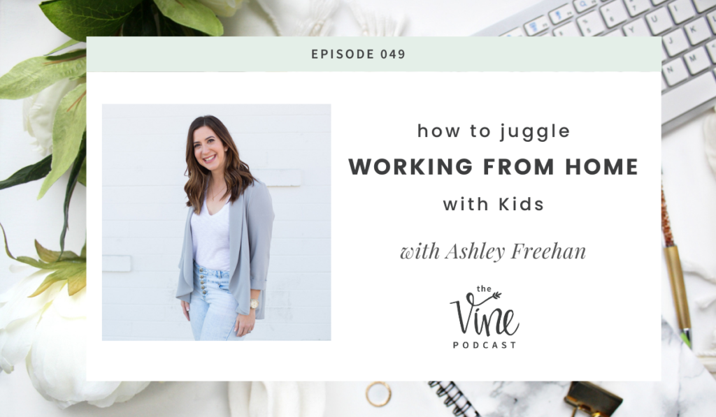 How to Juggle Working From Home With Kids by Grace + Vine Studios, Web Designer for Food Bloggers. This blog includes tips for working from home with kids, worksheets for kids & resources for mompreneurs! #foodblogger #tipsforfoodbloggers #workfromhome #mompreneur