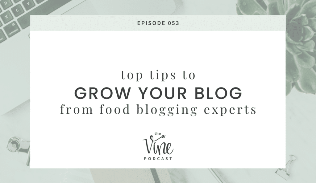 Top Tips to Grow Your Blog from Food Blogging Experts by Grace and Vine Studios, includes tips for food bloggers & blogging tips! 